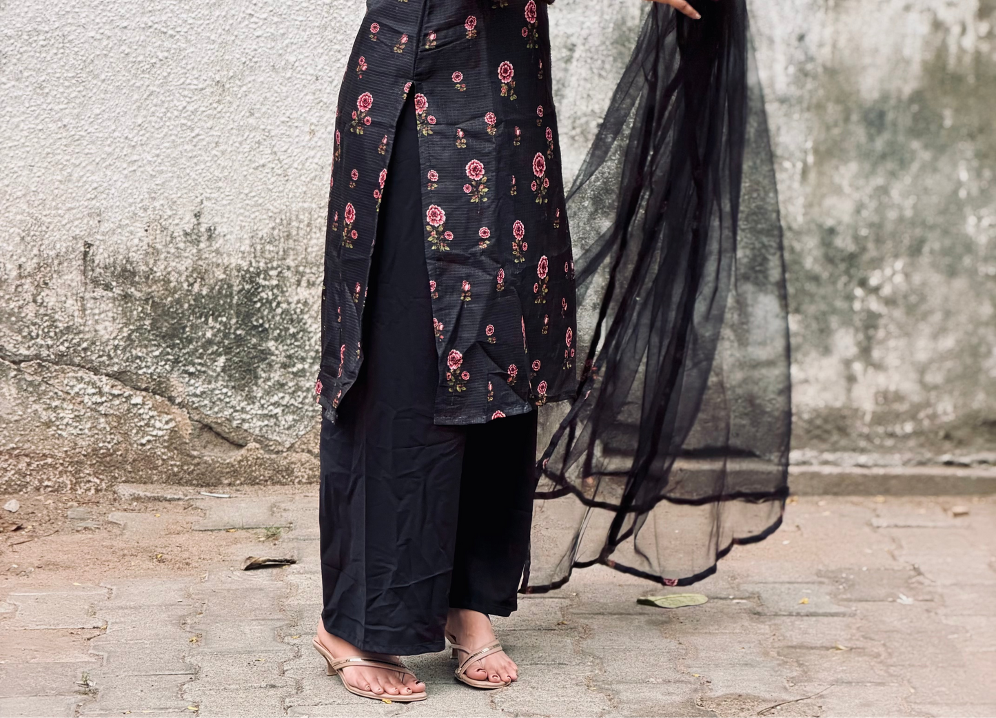 Noir Comfort Black Palazzo
