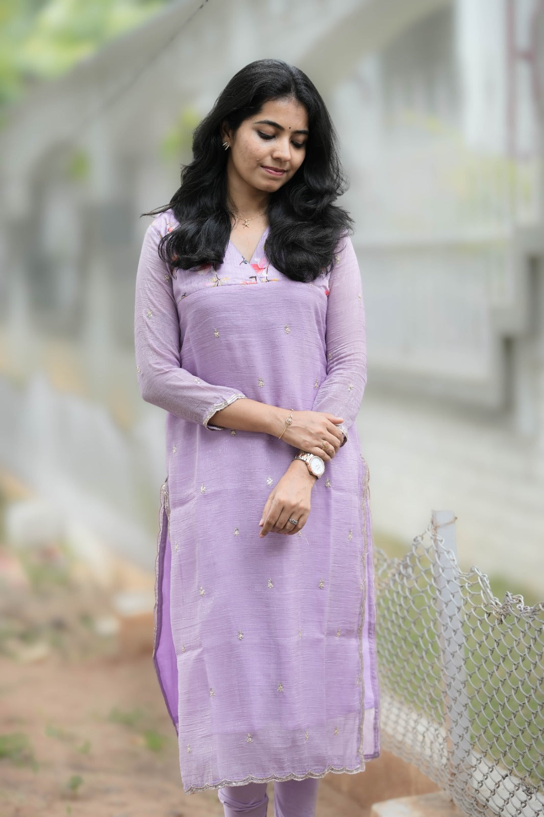 Nila - Lavendar Bloom Kurta