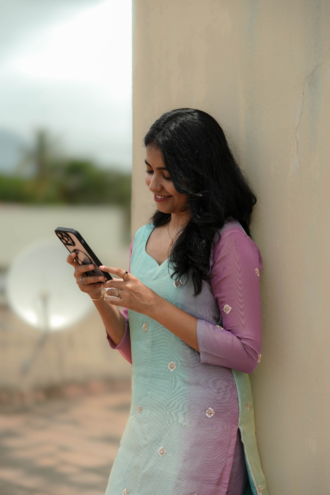 Aarika Mint Blush Kurta