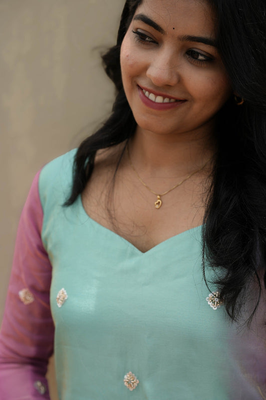 Aarika Mint Blush Kurta