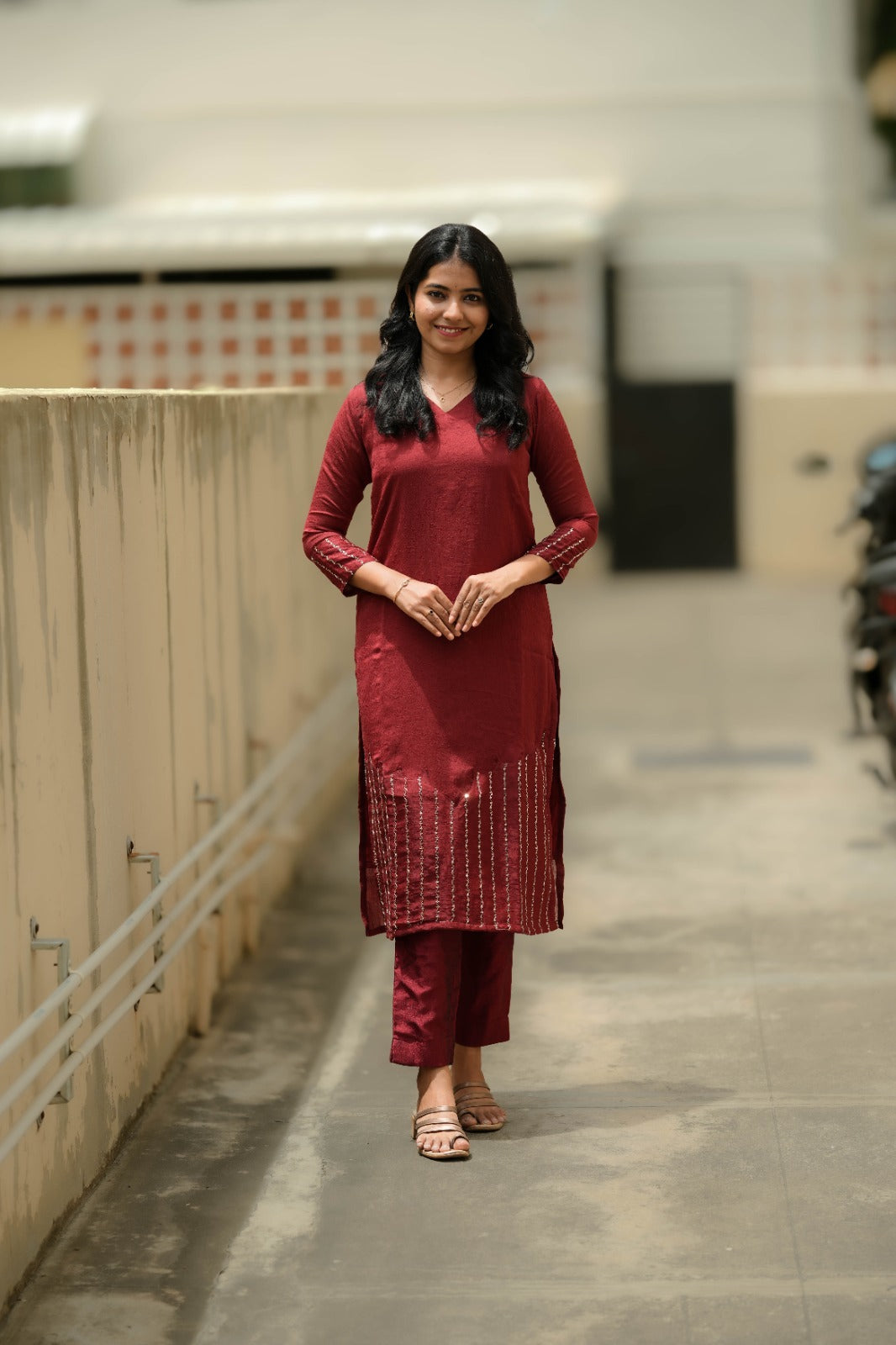 Zara - Ruby Maroon Kurta