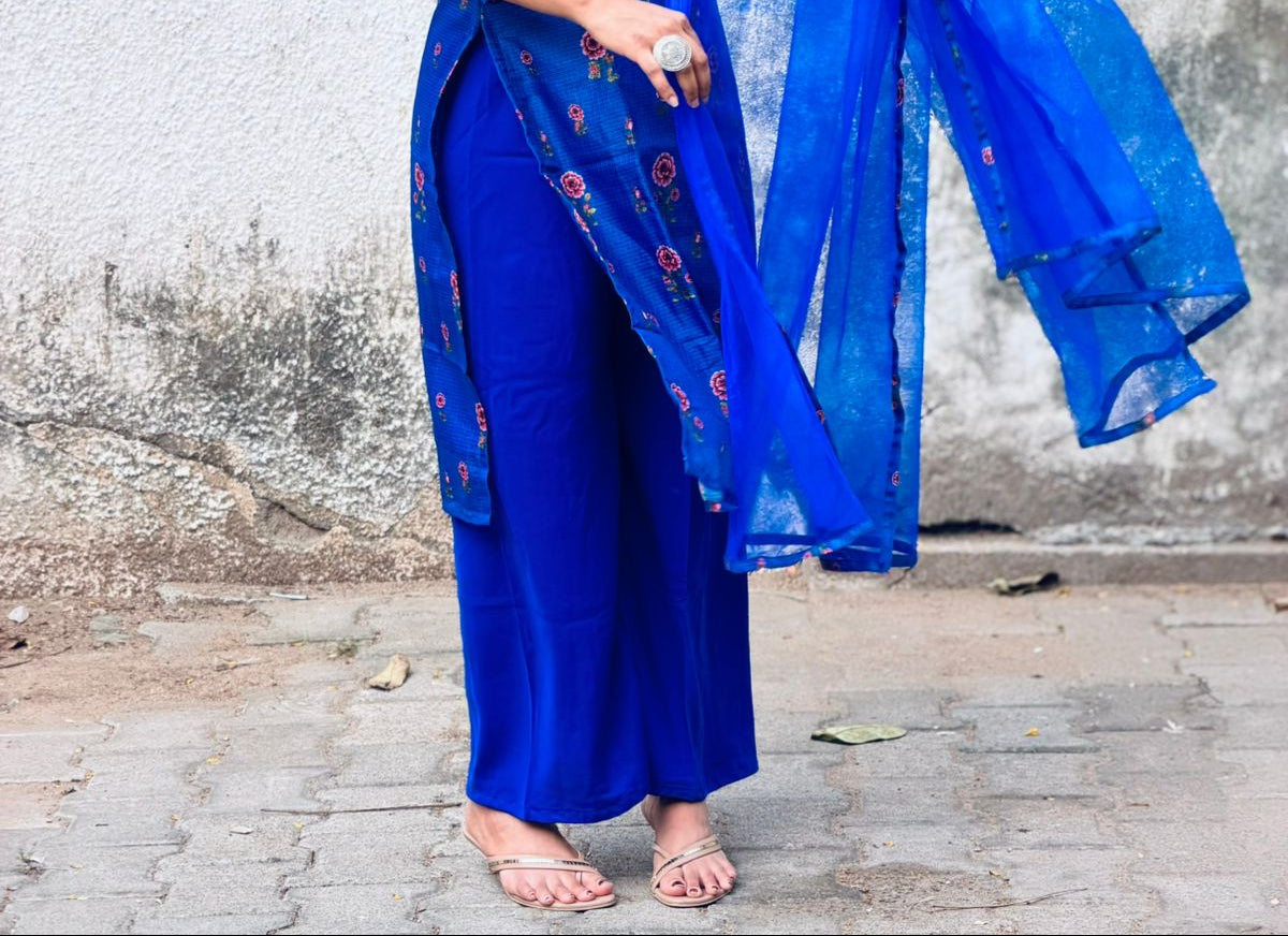Royal Blue Comfort Palazzo - THISA
