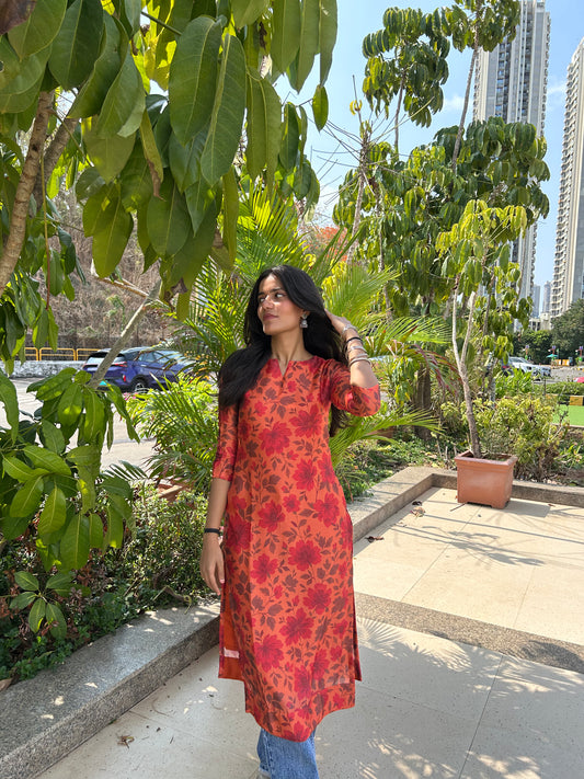 Rhea Autumn Bloom Kurta