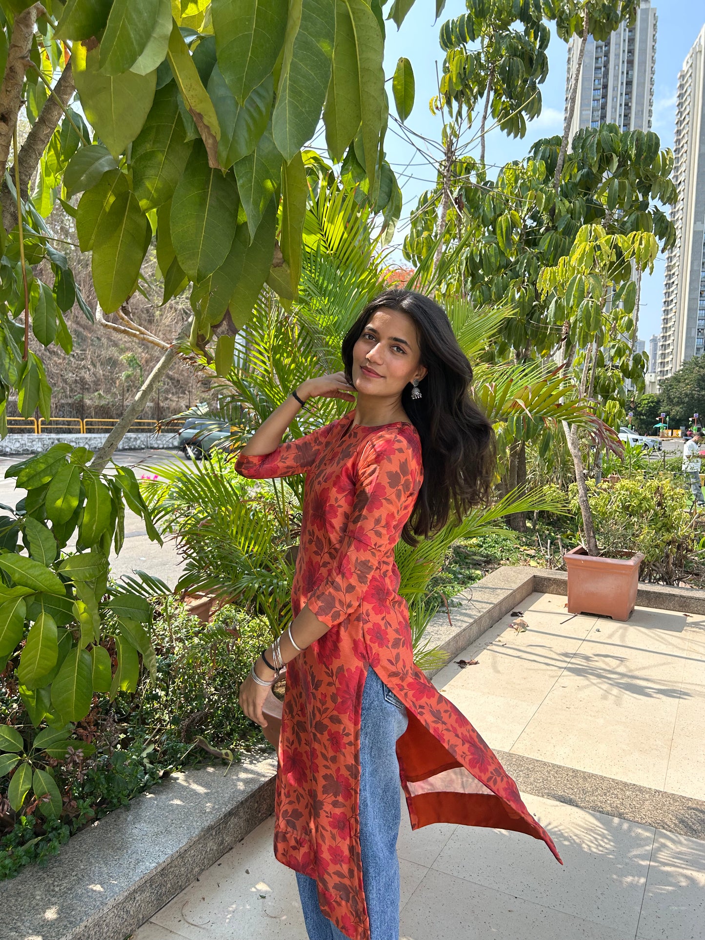 Rhea Autumn Bloom Kurta