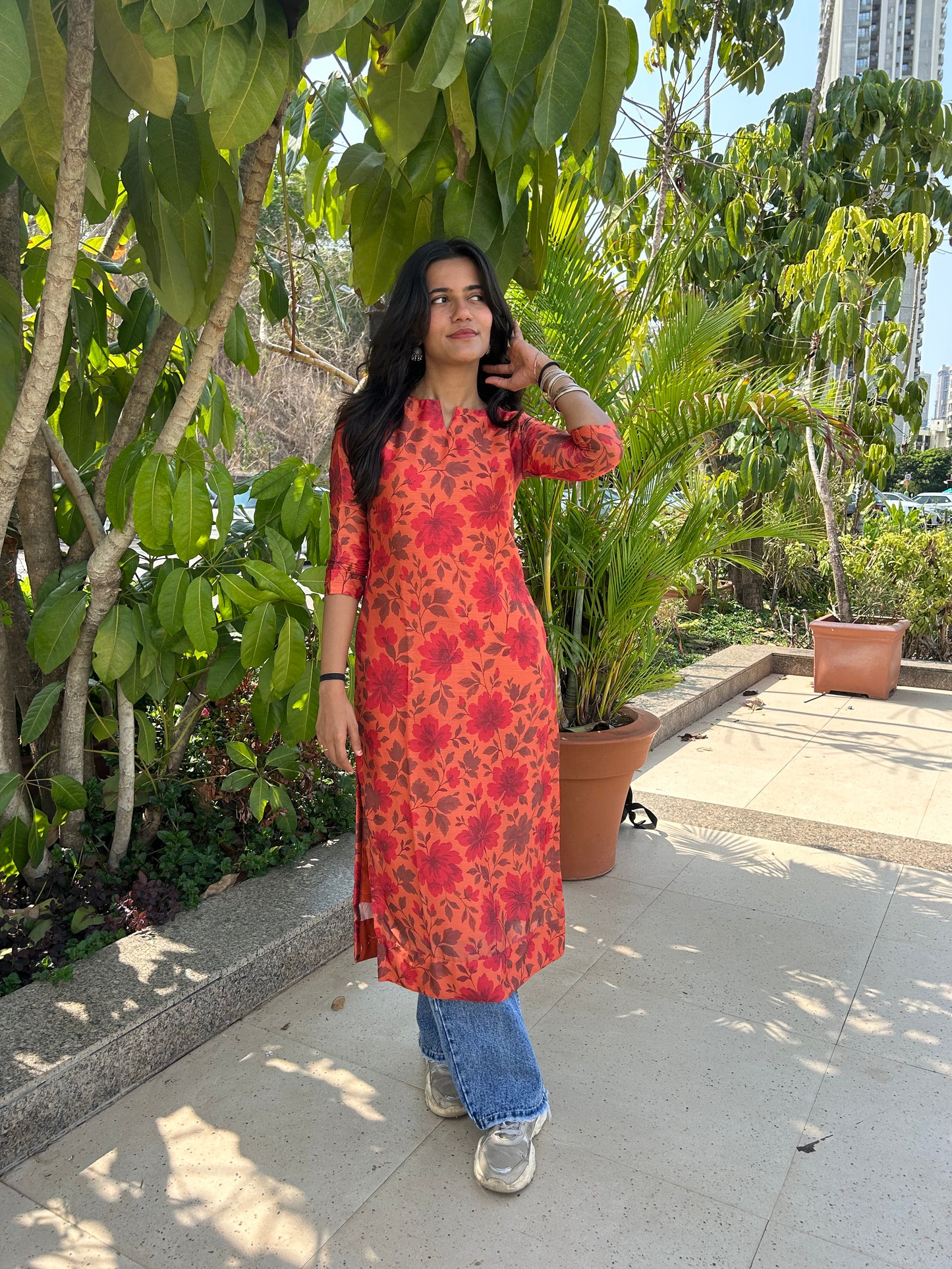Rhea Autumn Bloom Kurta