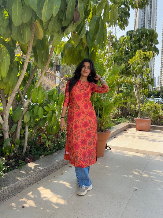 Rhea Autumn Bloom Kurta
