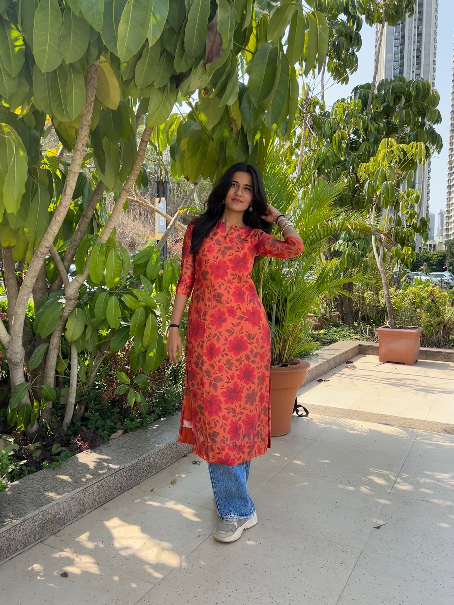 Rhea Autumn Bloom Kurta