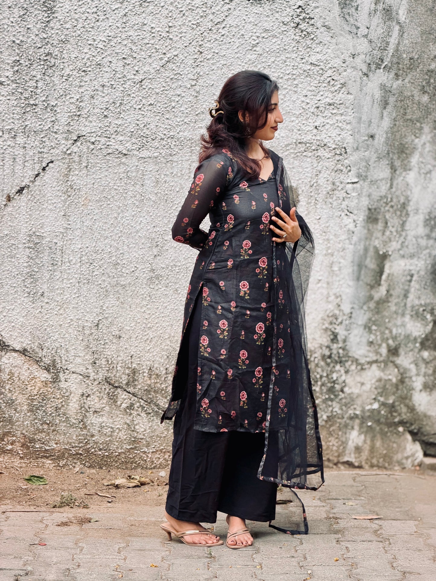 Samaira Midnight Bloom Kurta and Duppatta
