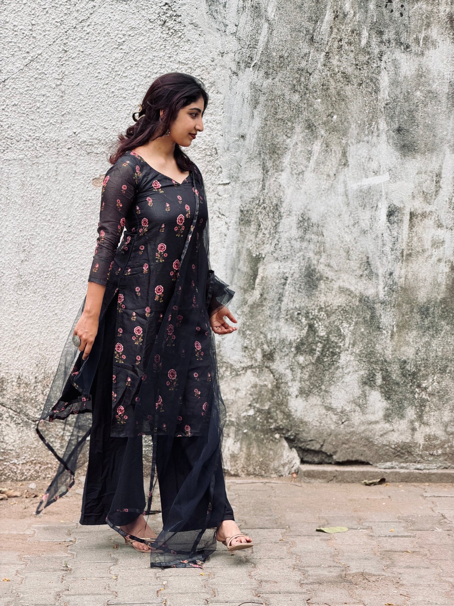 Samaira Midnight Bloom Kurta and Duppatta
