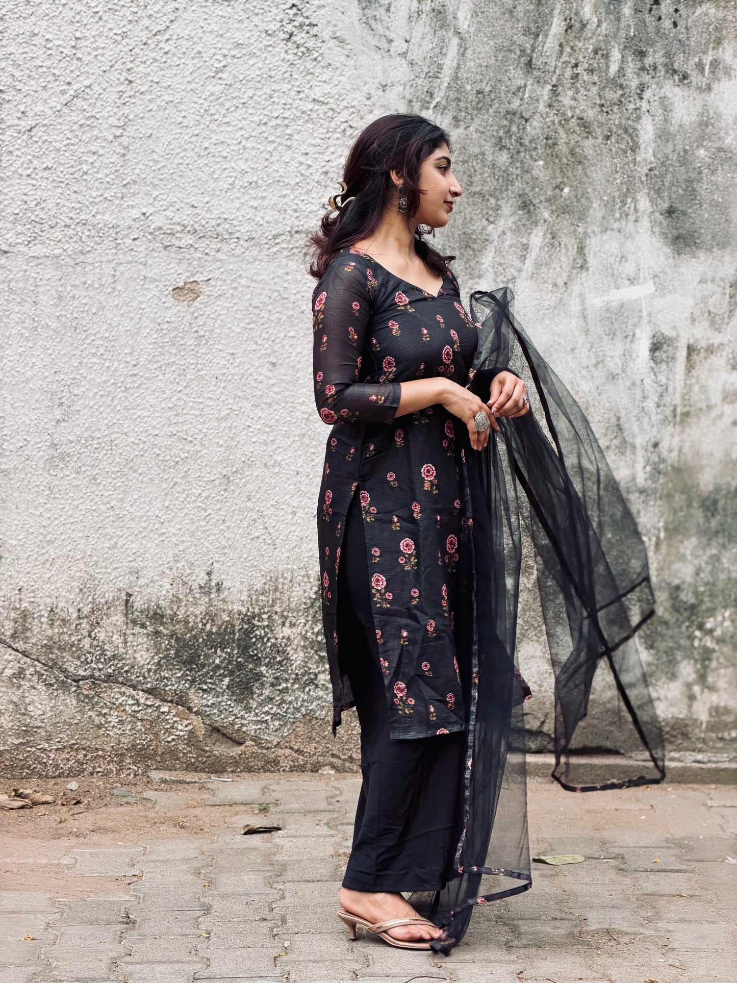 Samaira Midnight Bloom Kurta and Duppatta