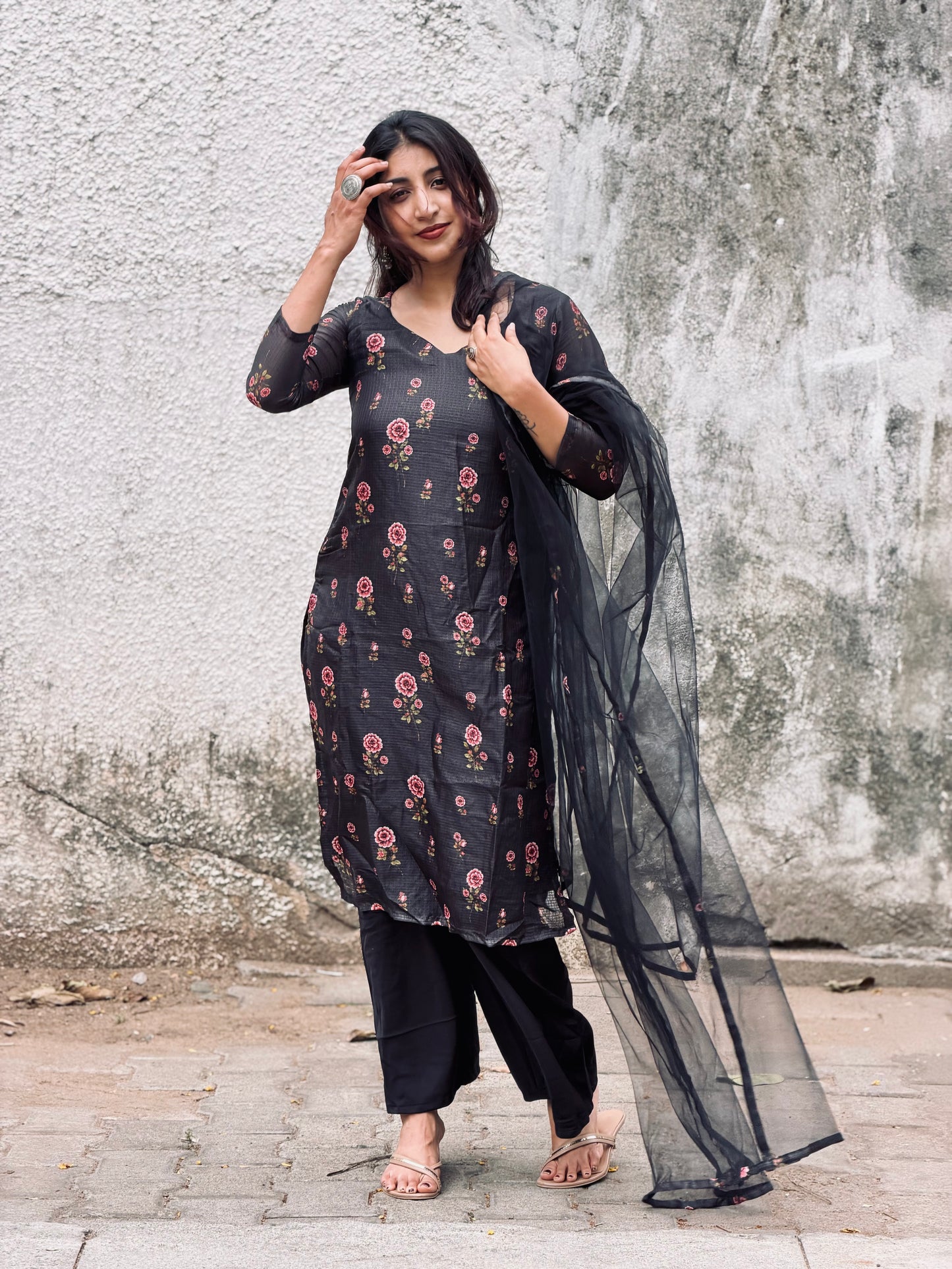 Samaira Midnight Bloom Kurta and Duppatta