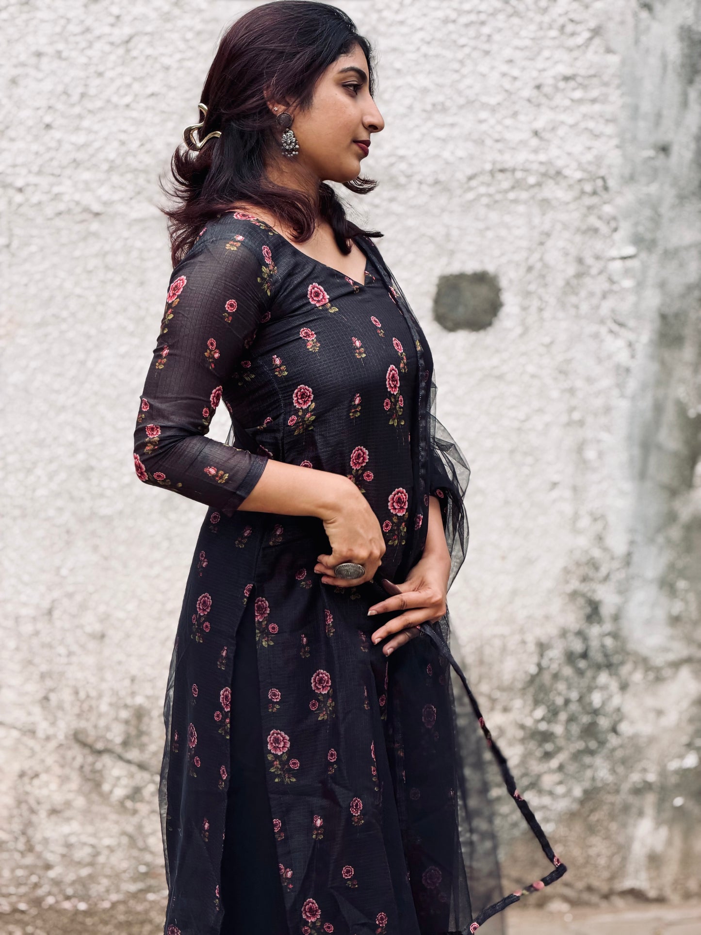 Samaira Midnight Bloom Kurta and Duppatta