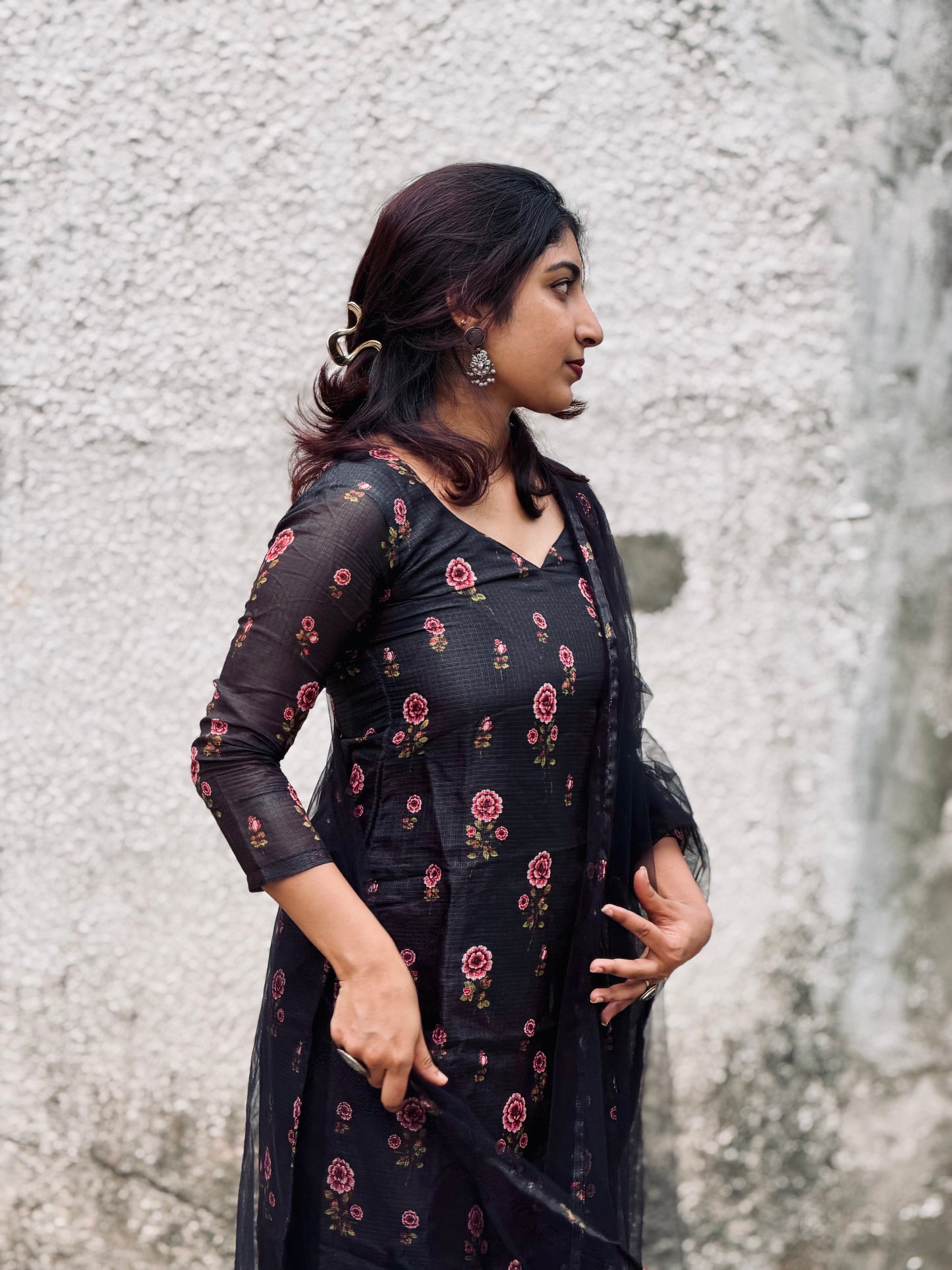 Samaira Midnight Bloom Kurta and Duppatta