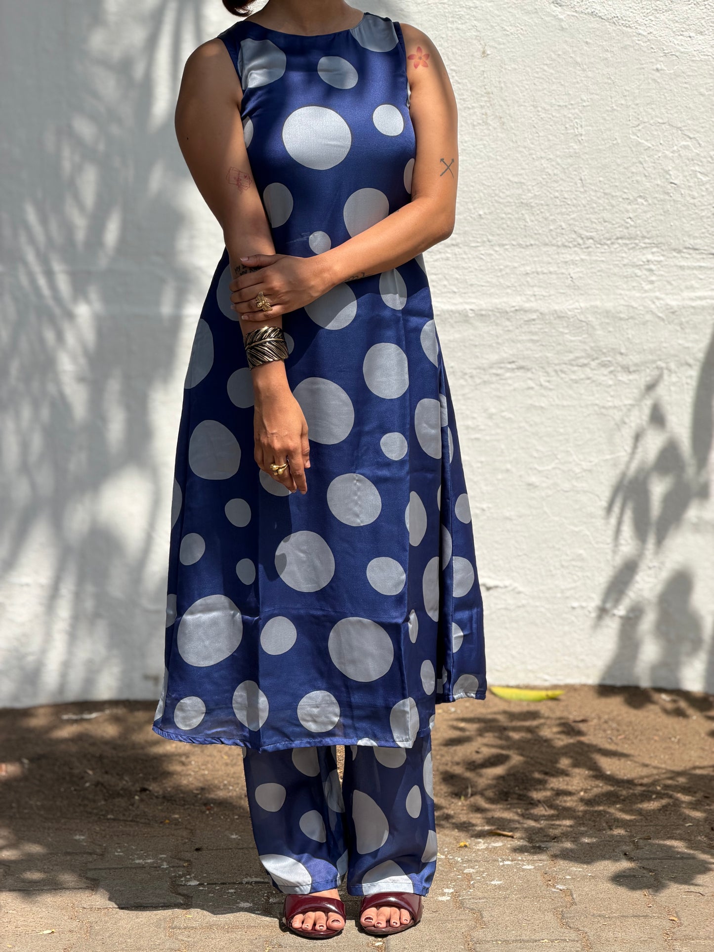 Luna - Polka Kurta Set