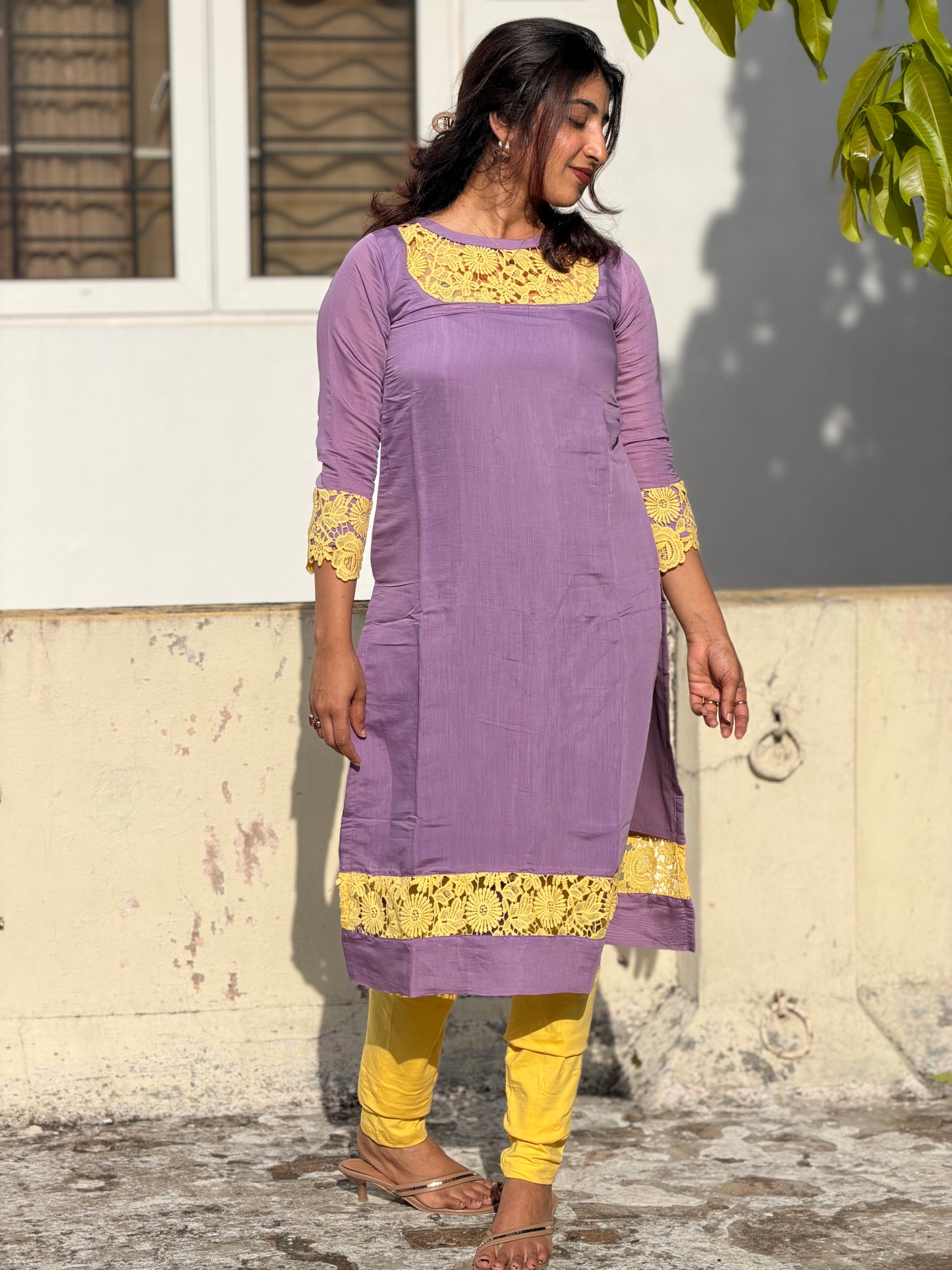 Alia Lilac Kurta