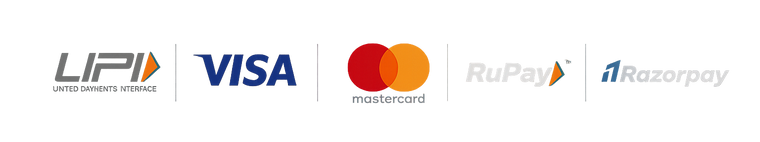 Accepted payment methods: UPI, Visa, Mastercard, RuPay, Razorpay