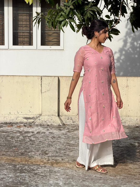 Rosalie Meadow Embroidered Kurta