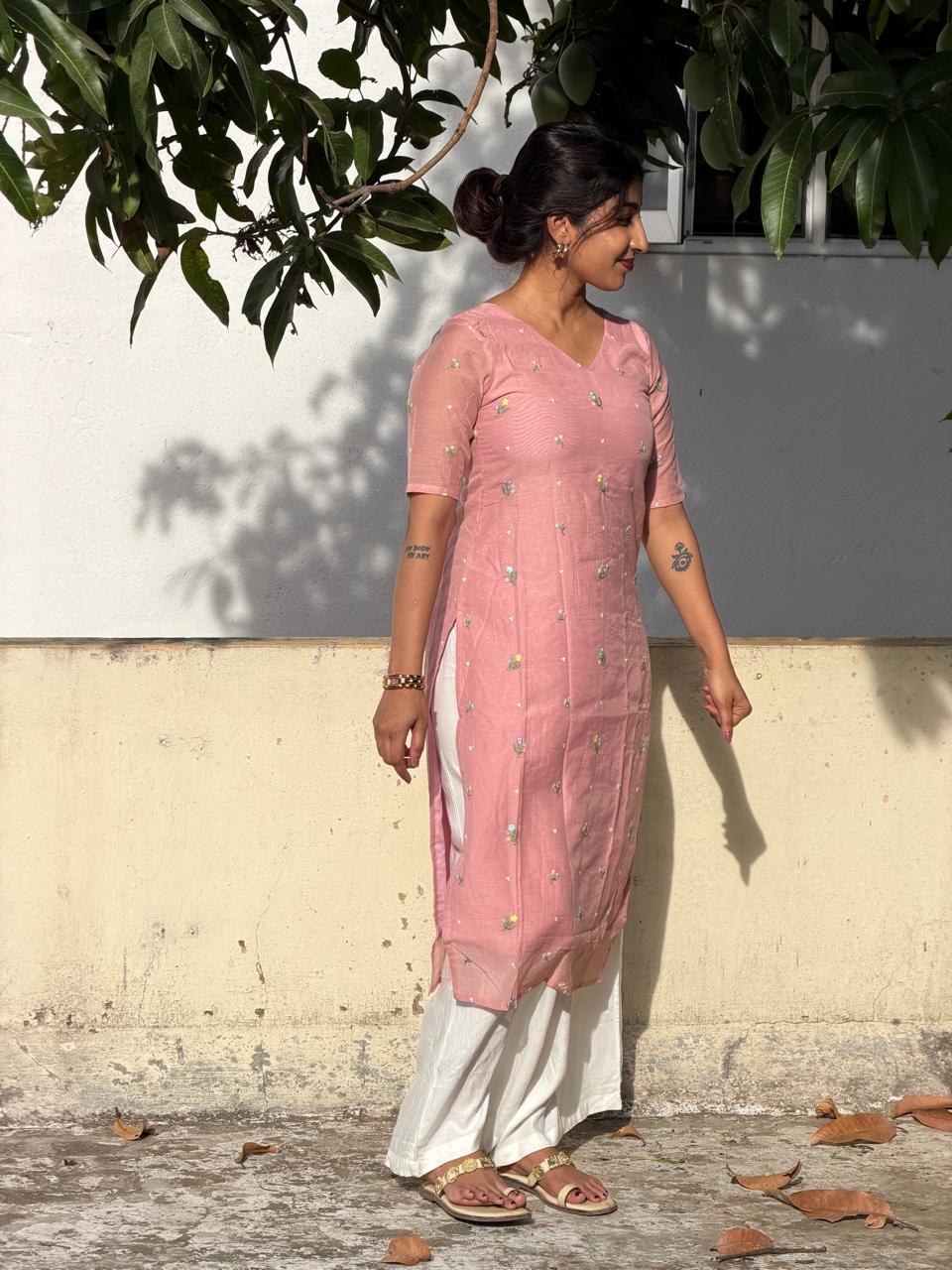 Rosalie Meadow Embroidered Kurta
