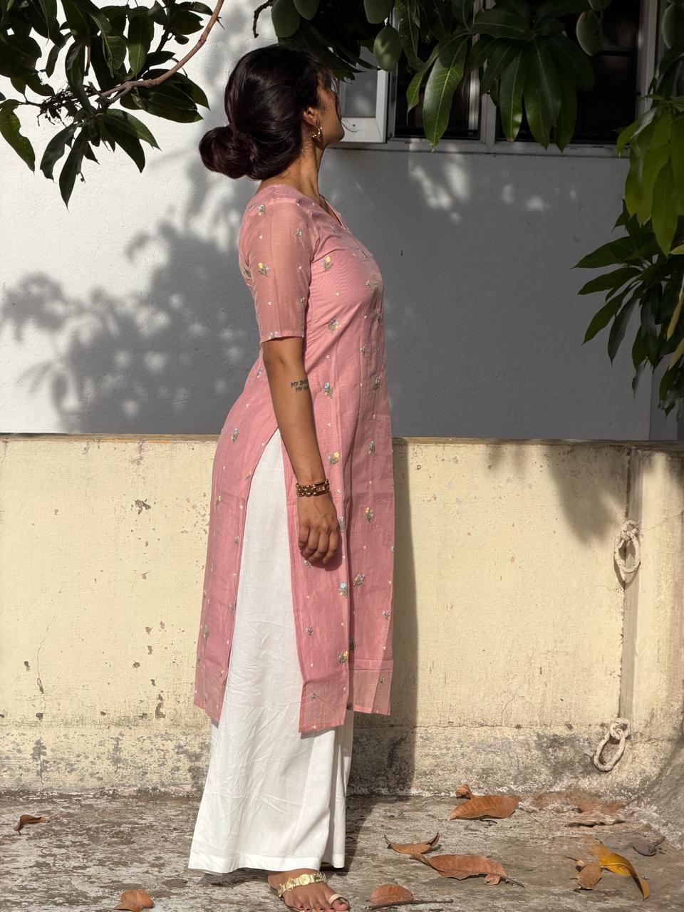 Rosalie Meadow Embroidered Kurta