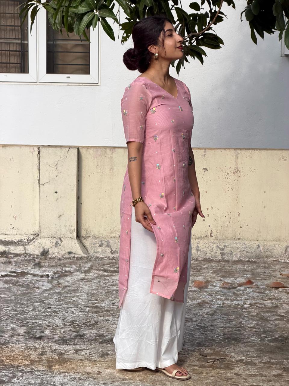 Rosalie Meadow Embroidered Kurta