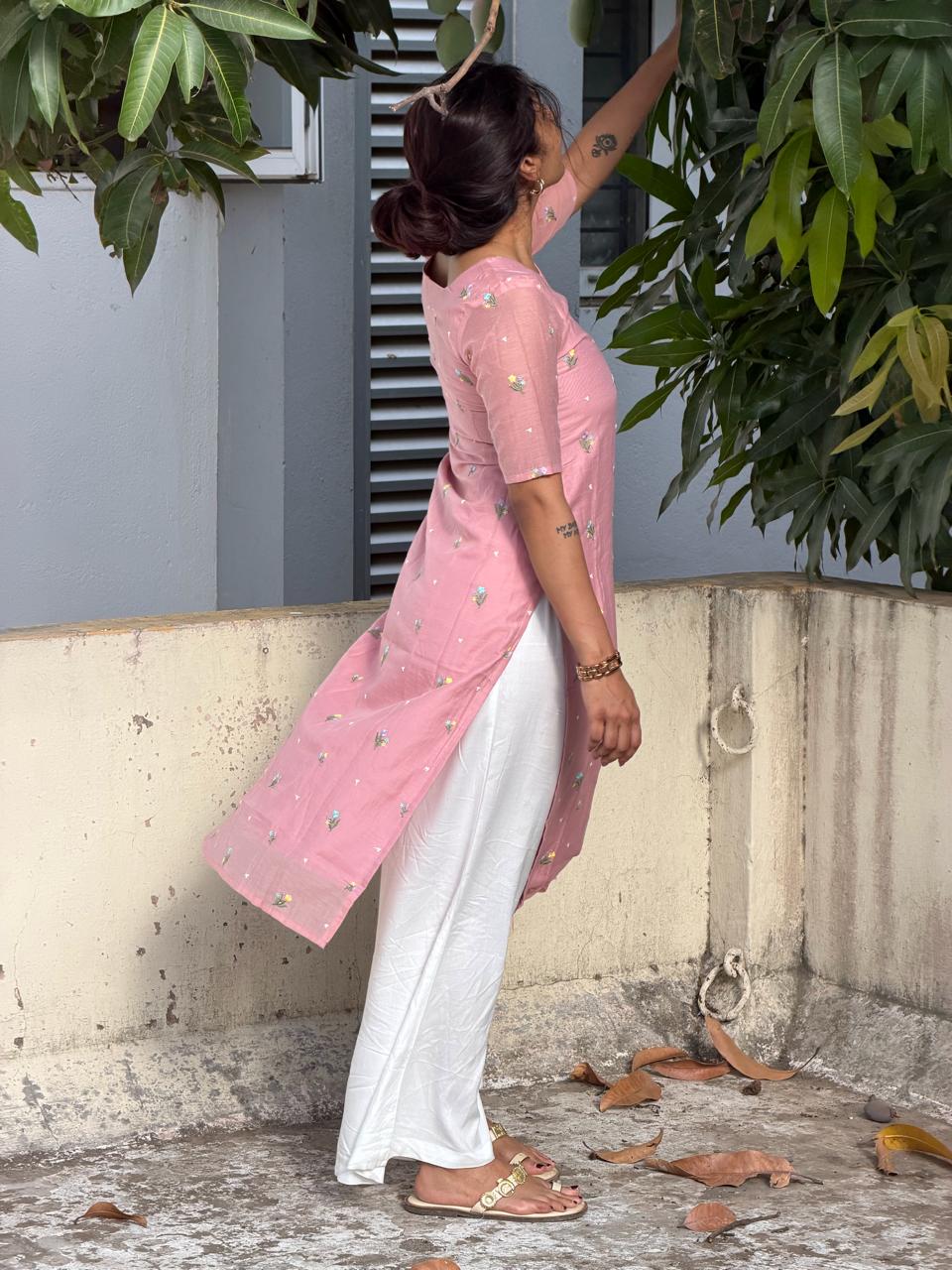 Rosalie Meadow Embroidered Kurta