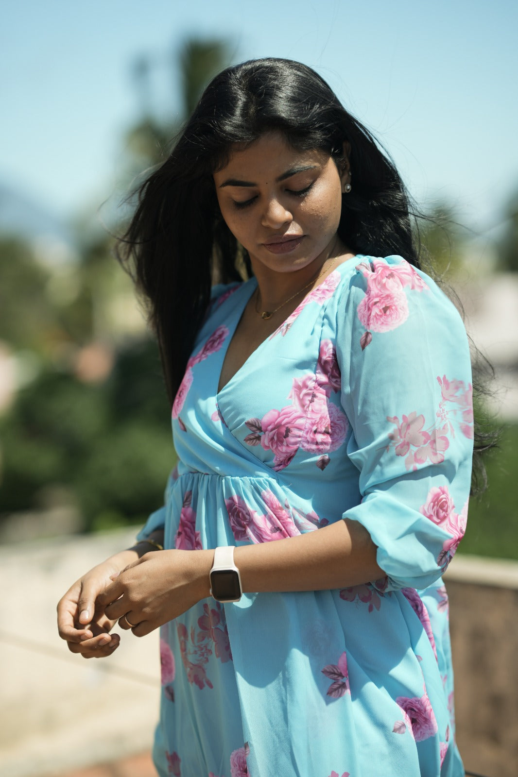Aarohi Sky Blossom  Kurta