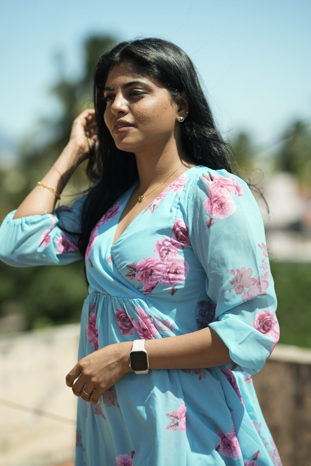 Aarohi Sky Blossom  Kurta
