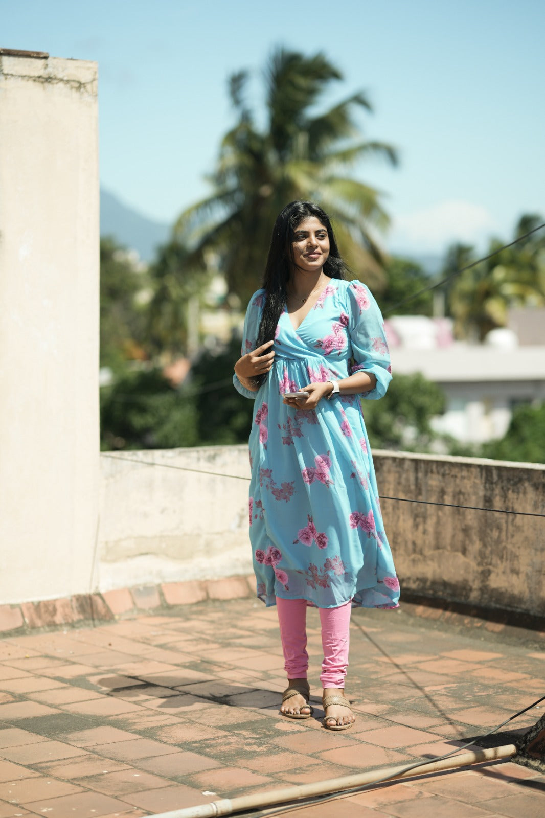 Aarohi Sky Blossom  Kurta