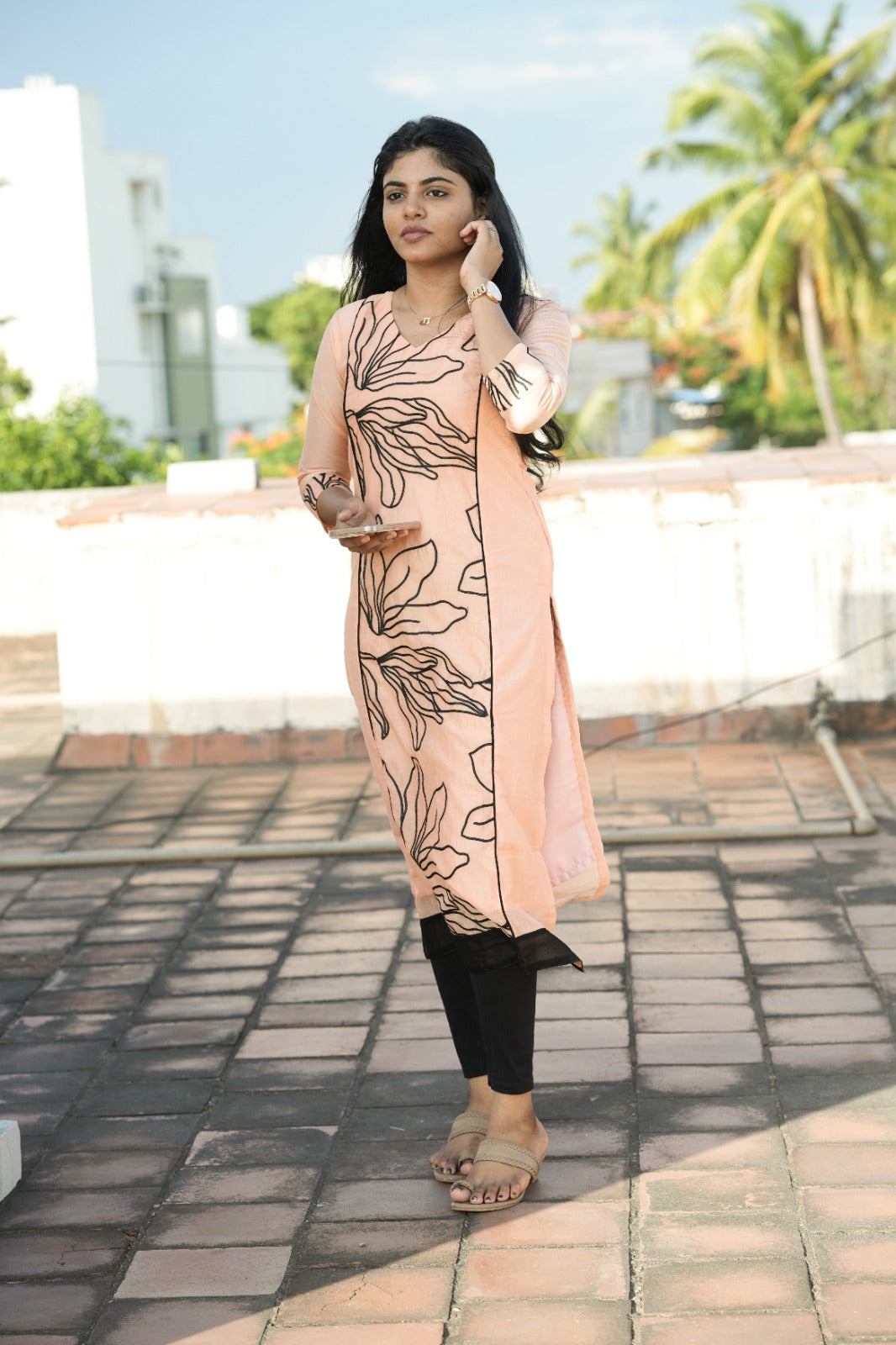 Vaanya Blush Bloom Kurta