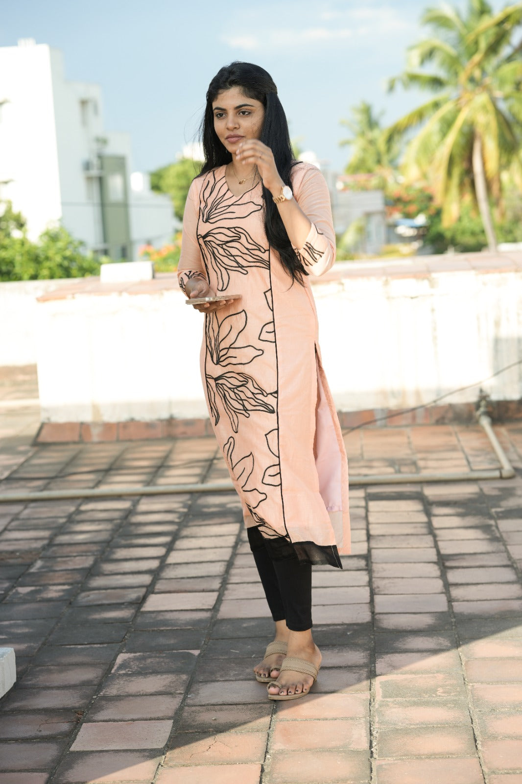 Vaanya Blush Bloom Kurta