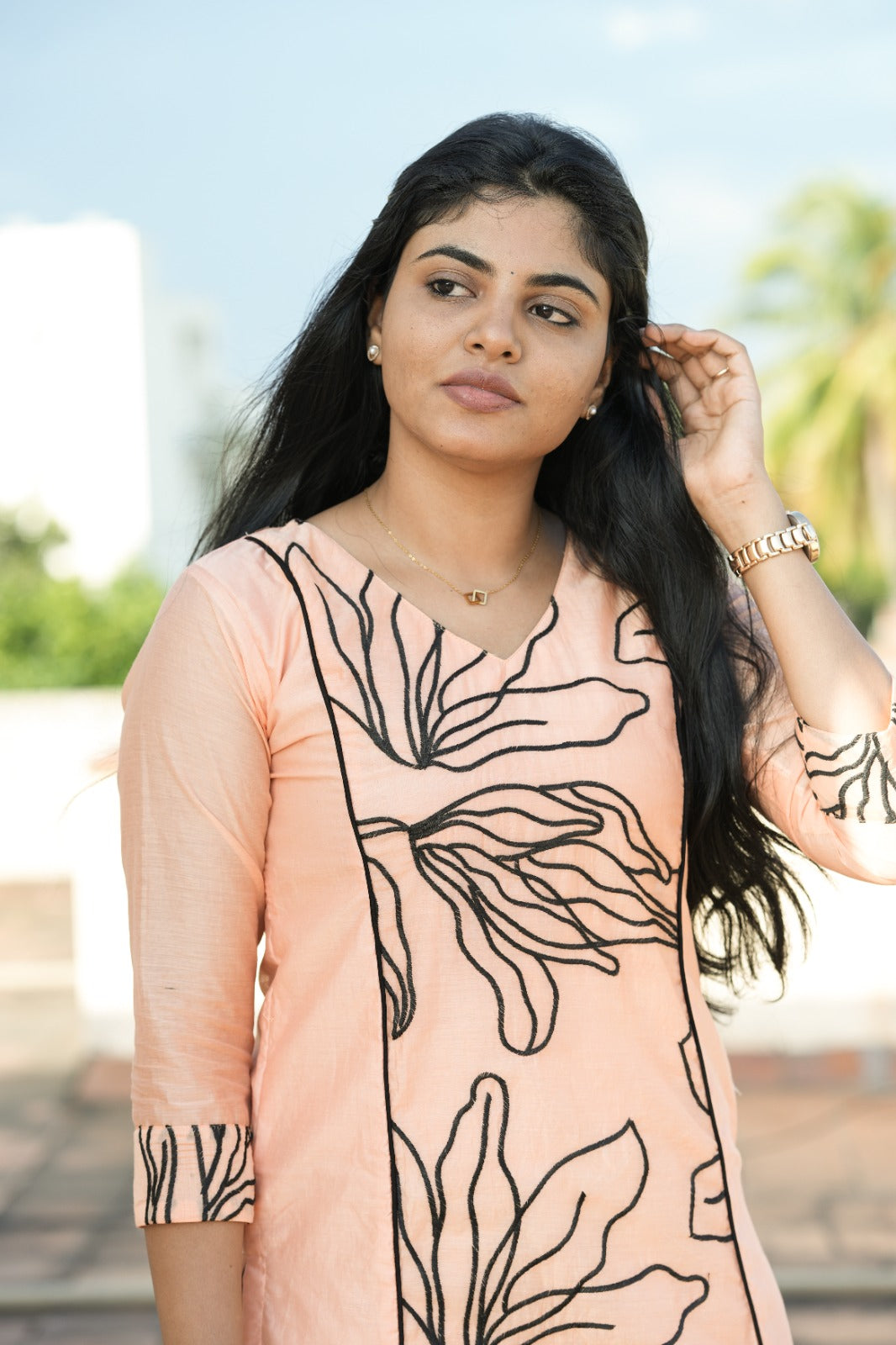 Vaanya Blush Bloom Kurta