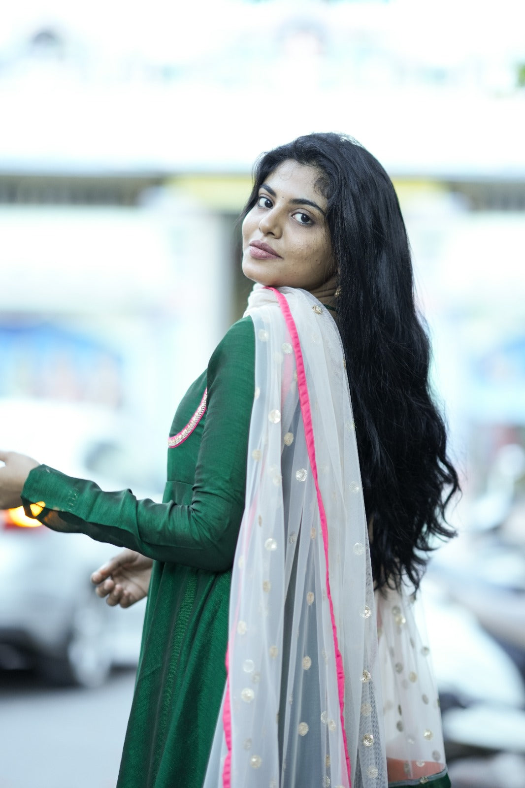Saara Emerald Anarkali