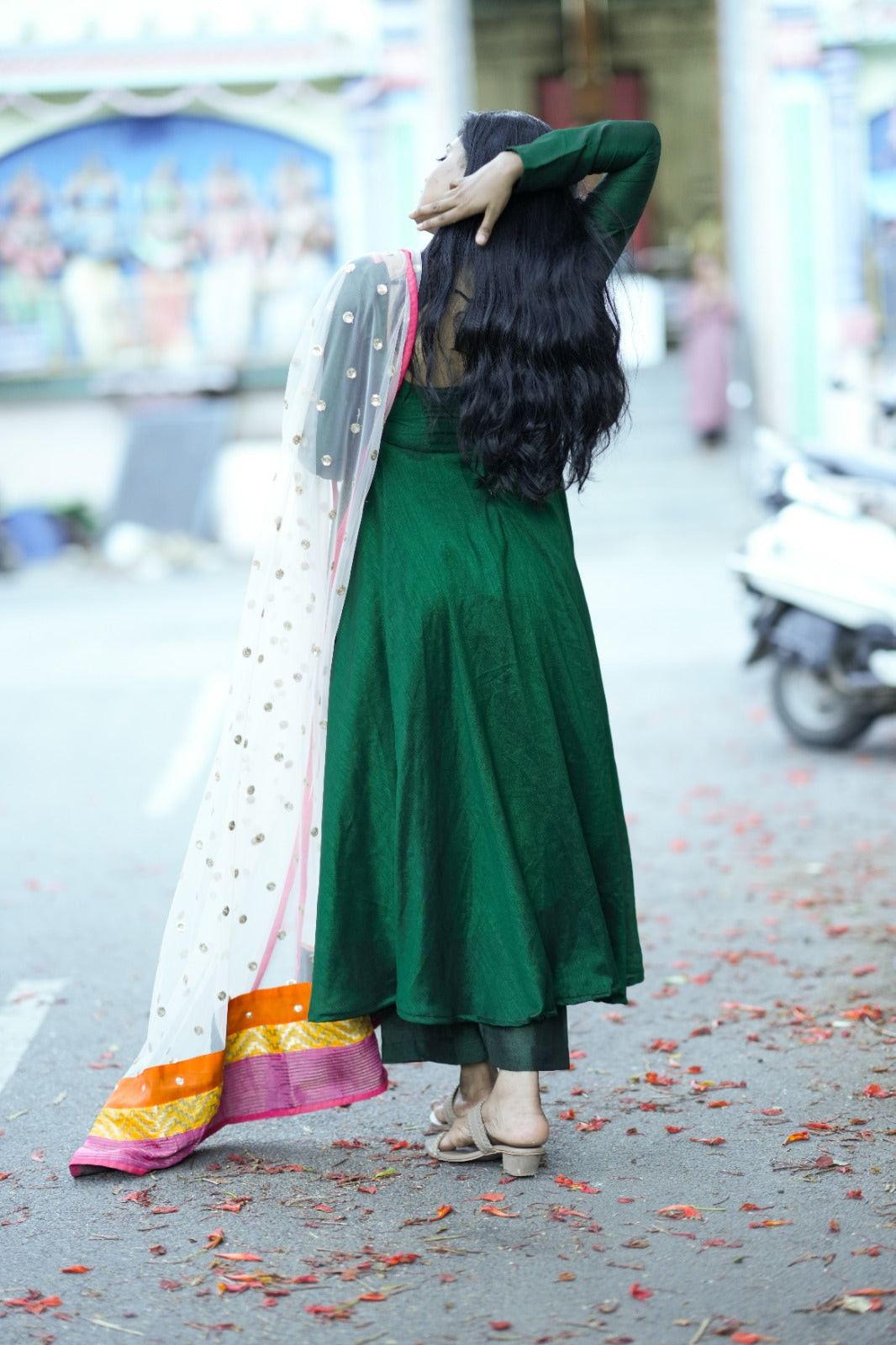 Saara Emerald Anarkali