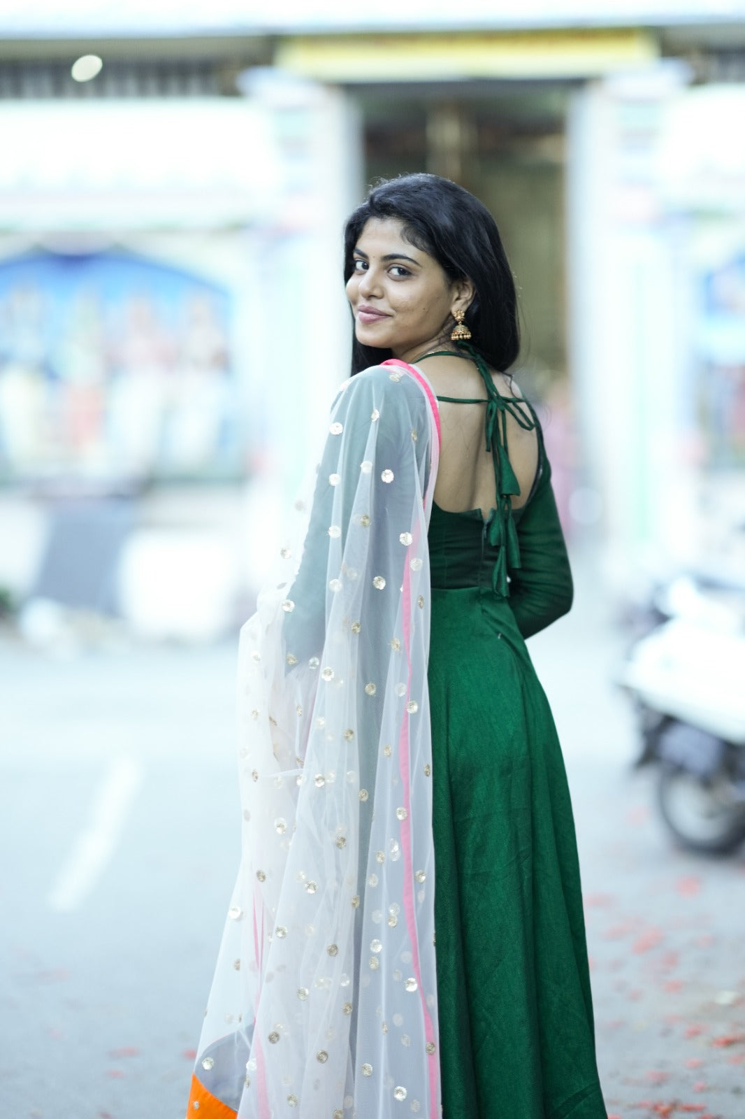 Saara Emerald Anarkali