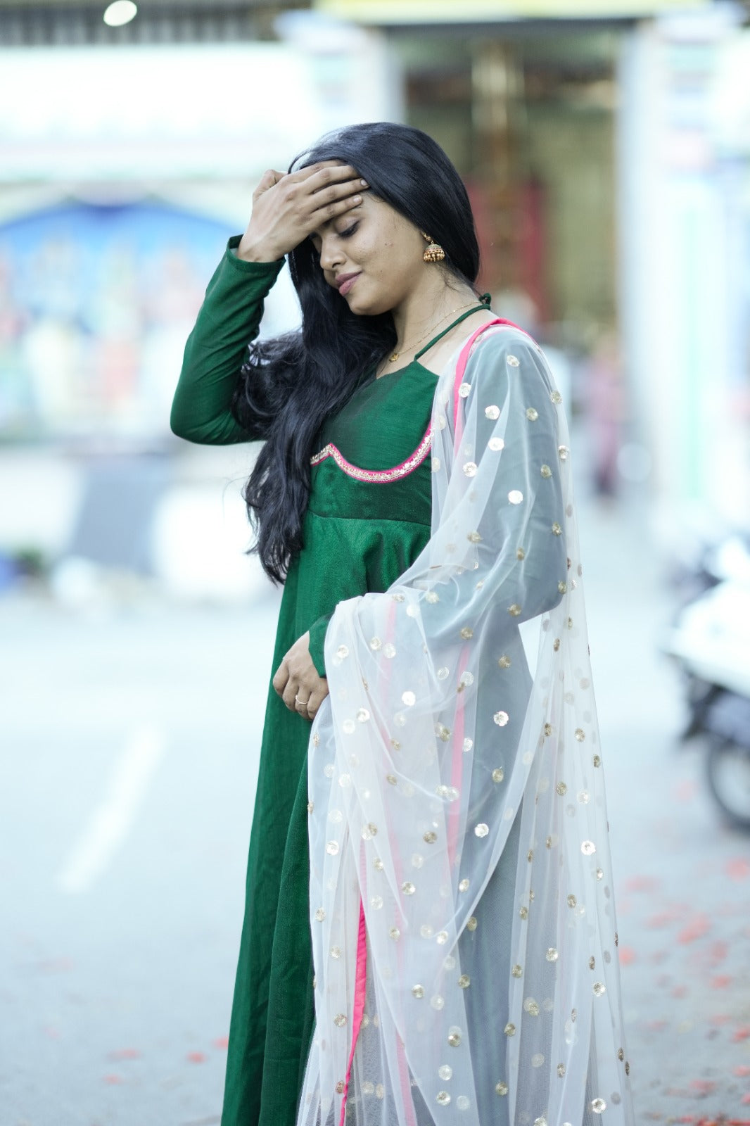 Saara Emerald Anarkali