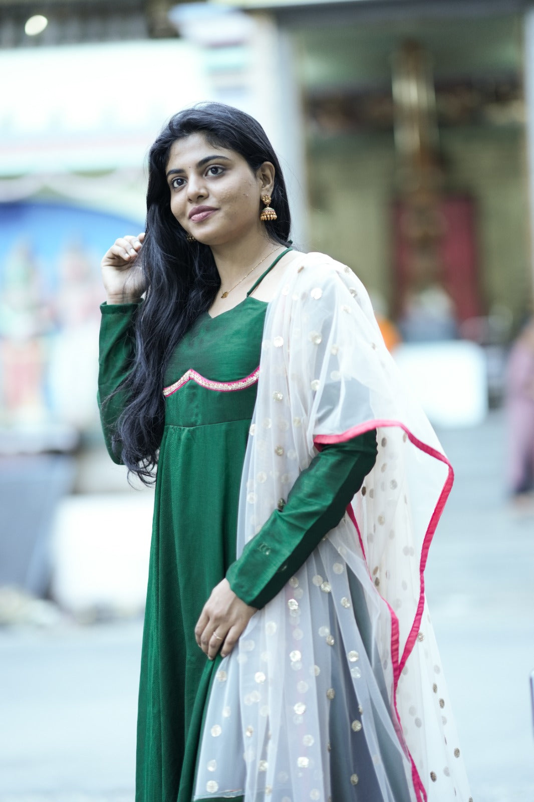Saara Emerald Anarkali