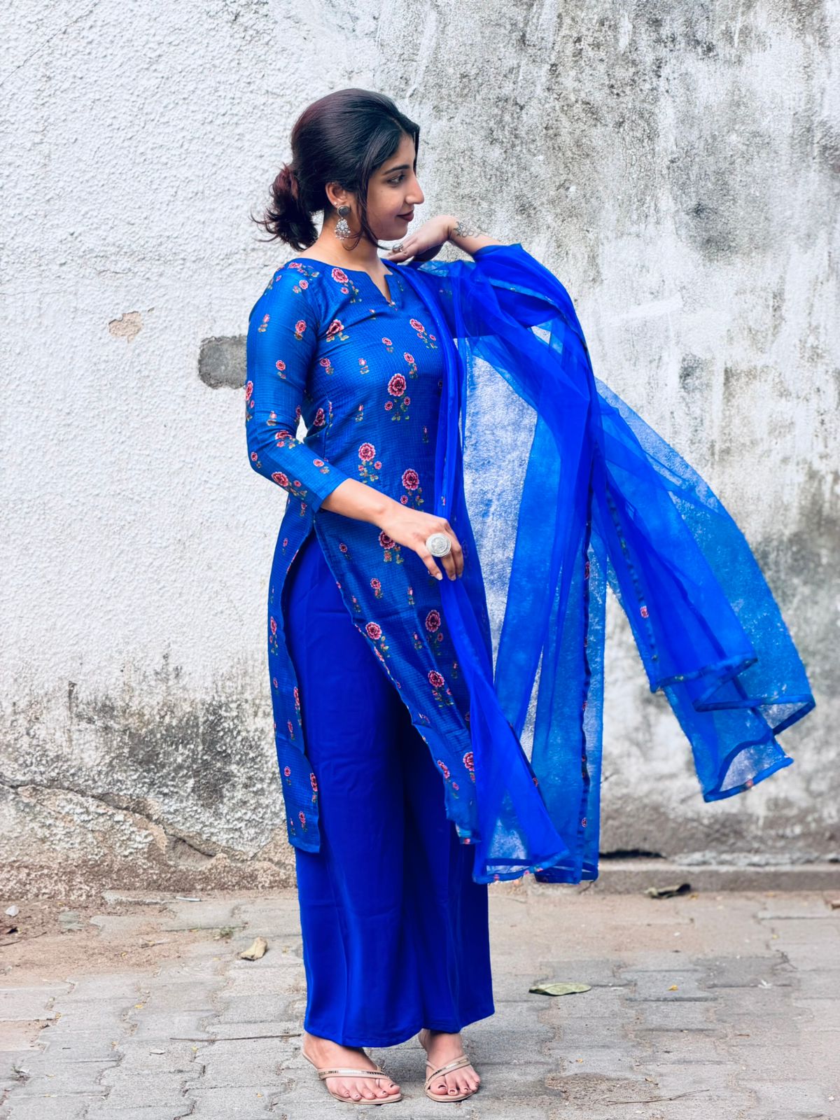 Royal Blue Comfort Palazzo