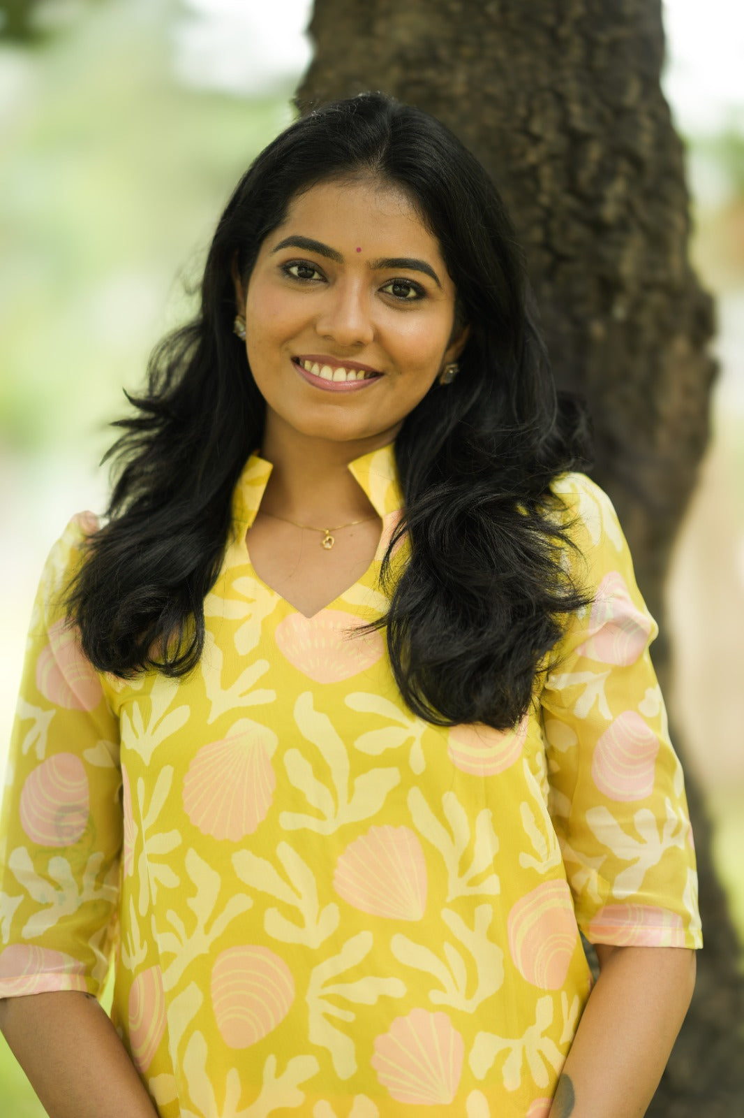 Ira Lemon Meadow Kurta