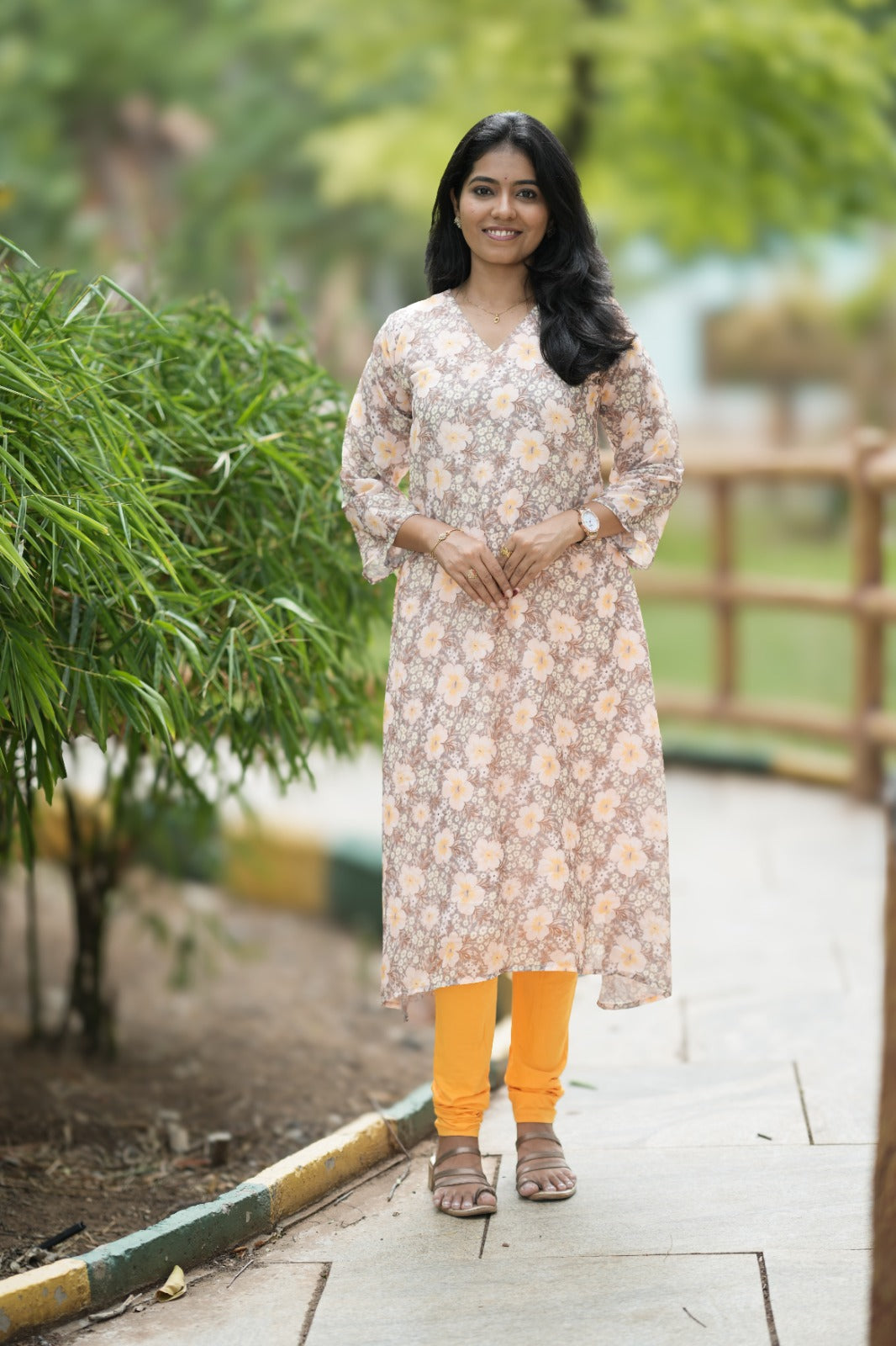 Yana Blush Floral Kurta