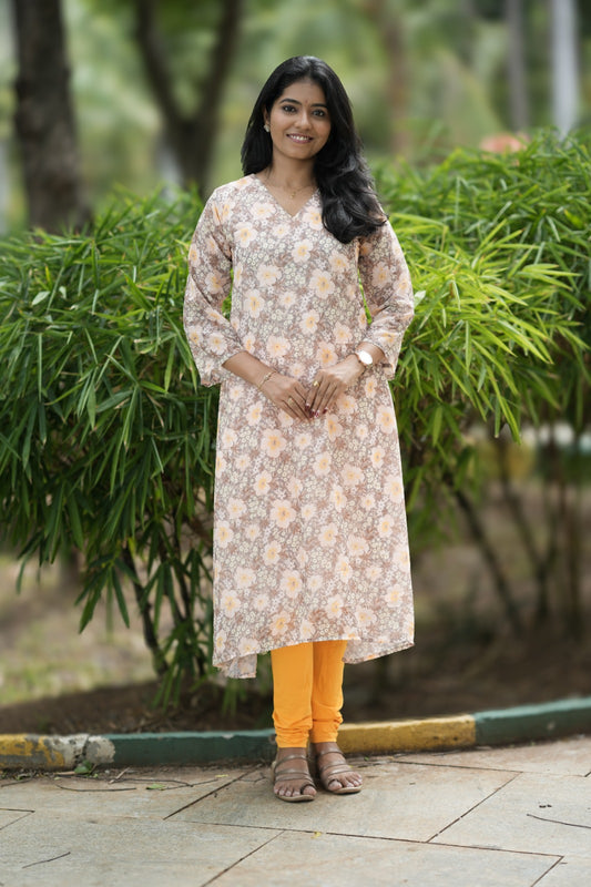 Yana Blush Floral Kurta