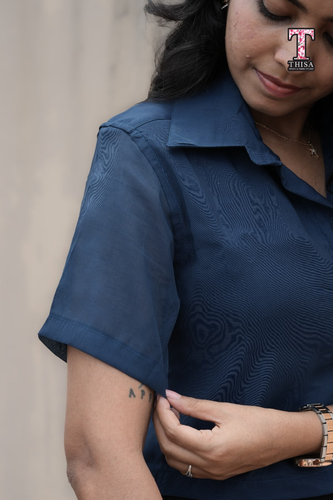 MIRA - Midnight Blue Top