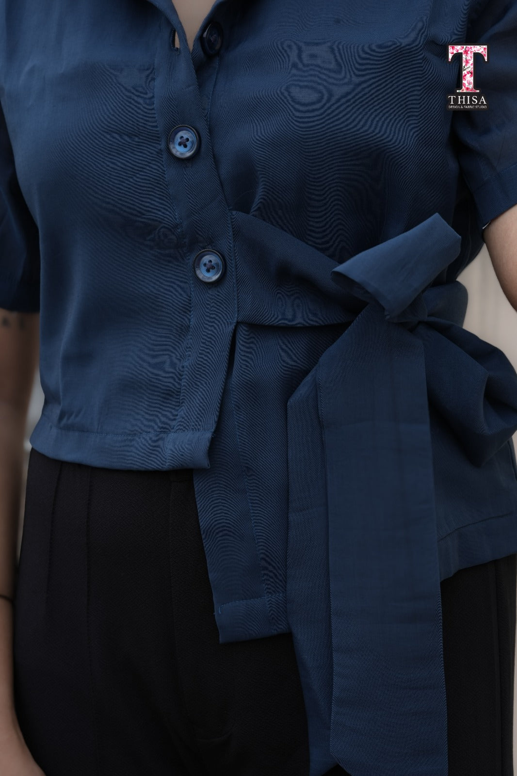 MIRA - Midnight Blue Top