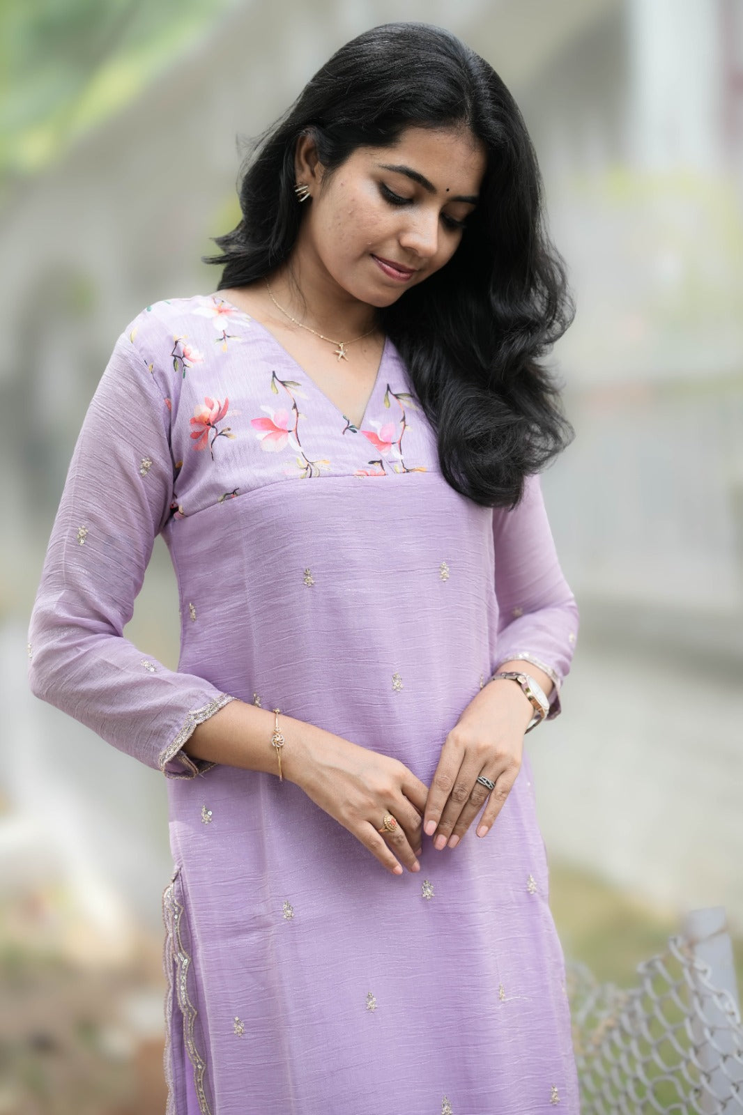 Nila - Lavendar Bloom Kurta