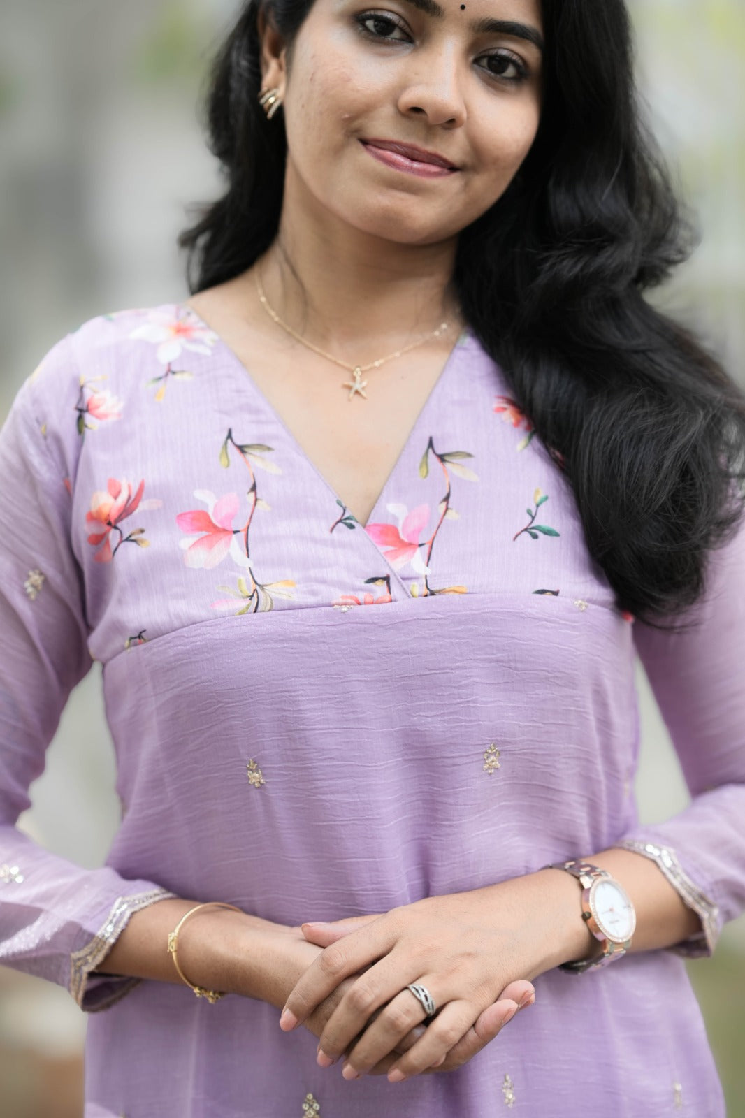Nila - Lavendar Bloom Kurta