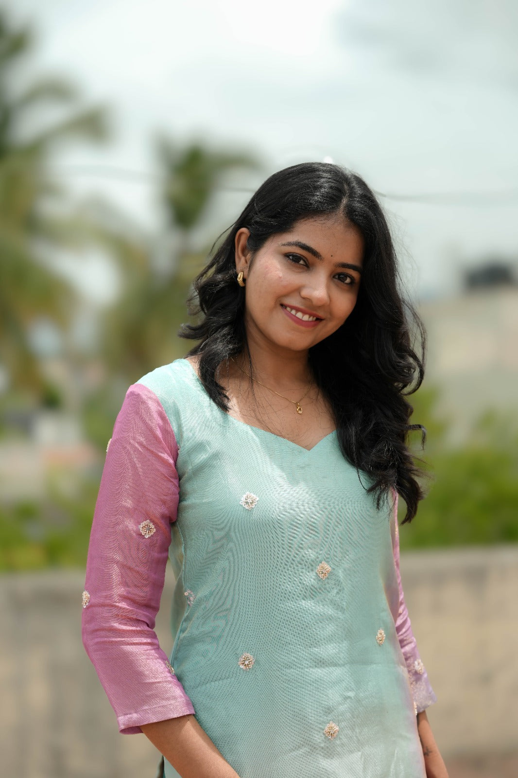 Aarika Mint Blush Kurta