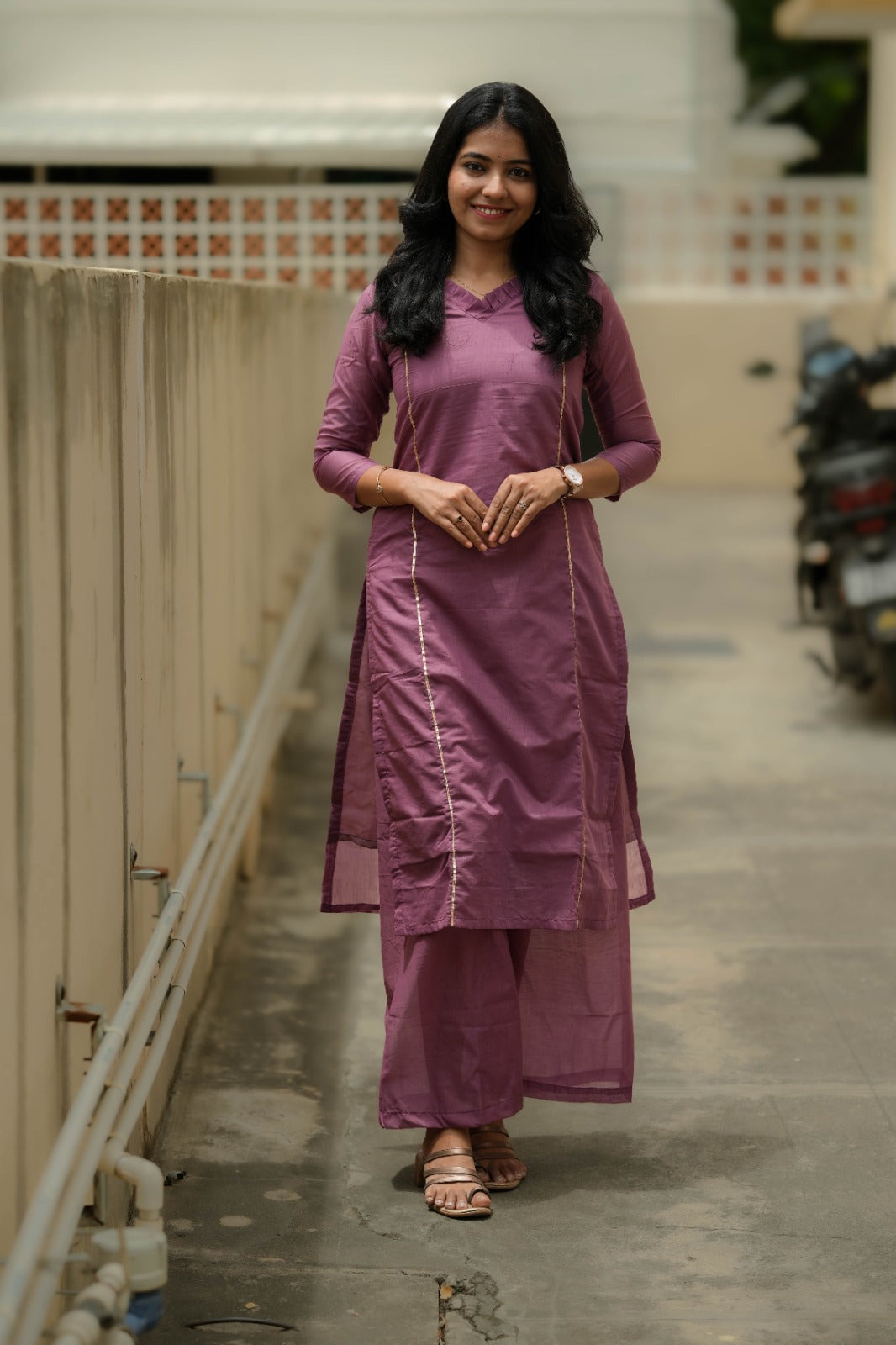 Aadhira Mauve Kurta Set
