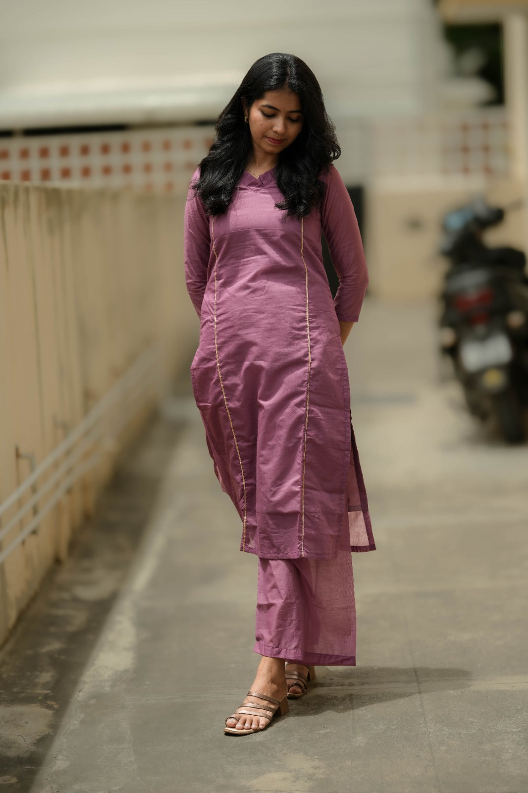 Aadhira Mauve Kurta Set