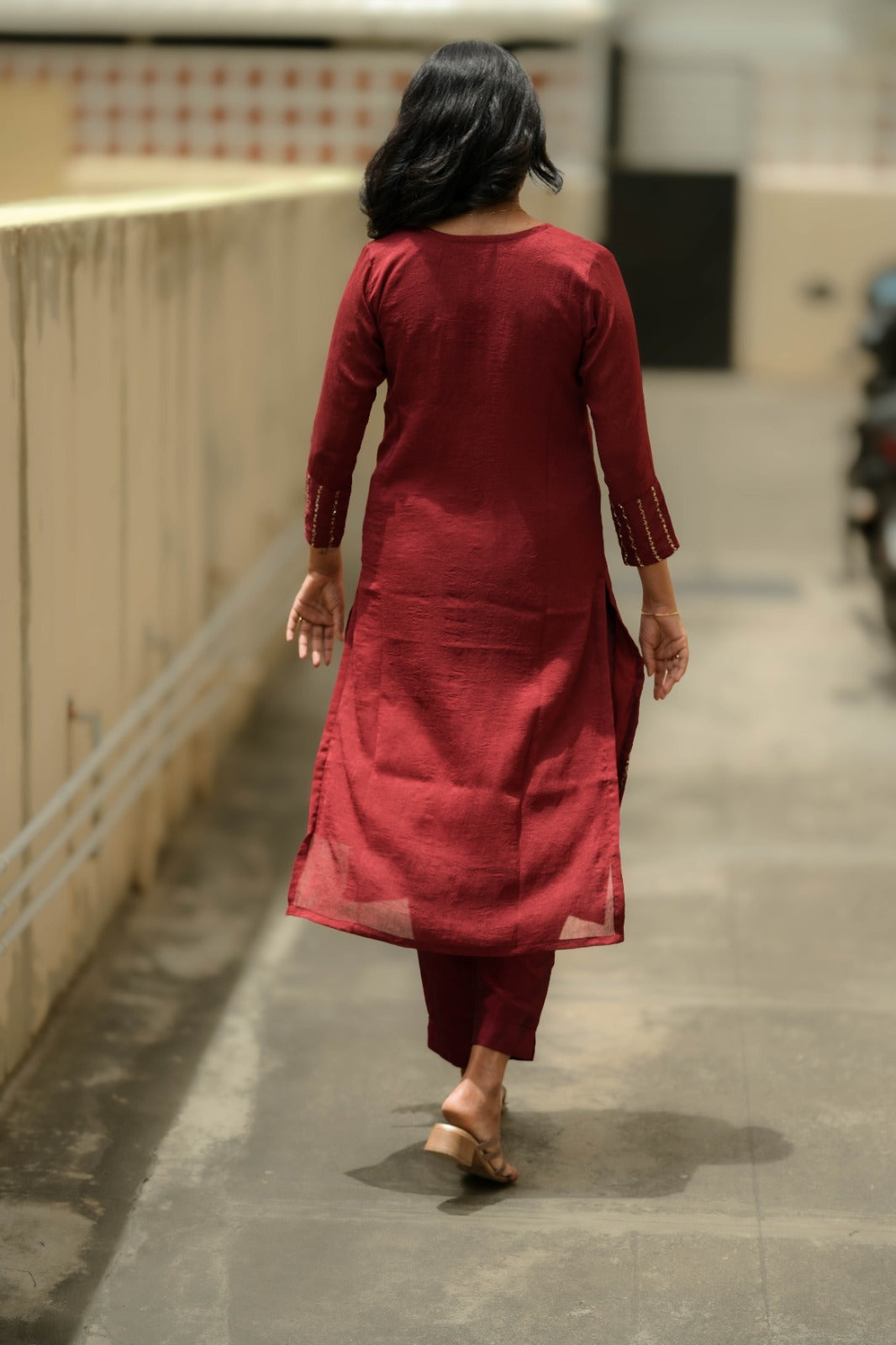 Zara - Ruby Maroon Kurta