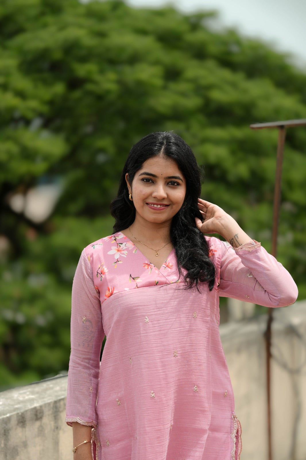 Nila - Pink Bloom Kurta