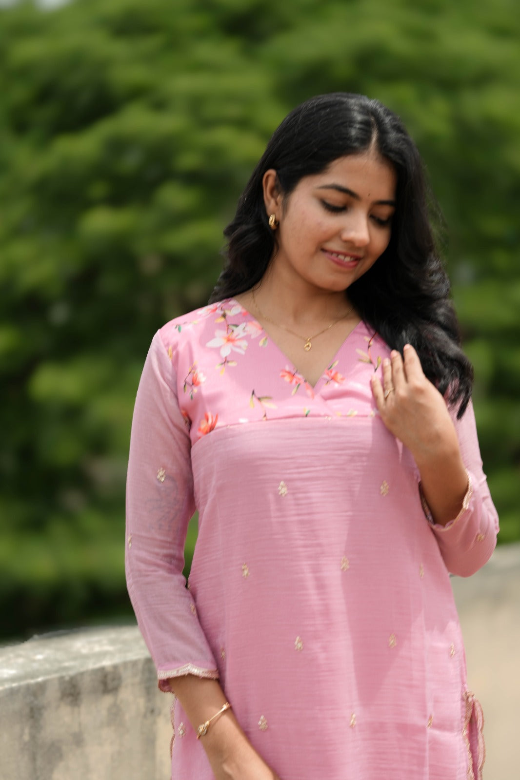 Nila - Pink Bloom Kurta